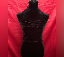 Load image into Gallery viewer, Garage Black Ruched Fitted Sleeveless Tank Top