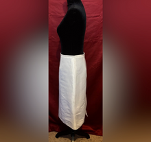 Load image into Gallery viewer, White Knee-Length Pencil Skirt for Cocktail events

