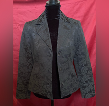Load image into Gallery viewer, Elegant Black Floral Women's Jacket
