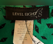 Load image into Gallery viewer, Level Eight Green Geometric Dress
