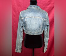 Load image into Gallery viewer, Stylish Cropped Denim Jacket
