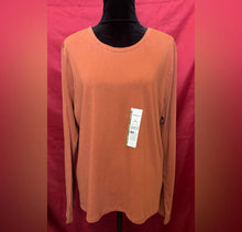 Load image into Gallery viewer, Time and Tru Women's Terracotta Long Sleeve Too

