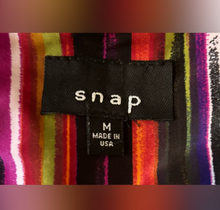 Load image into Gallery viewer, Snap Colorful Striped Dress
