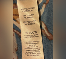 Load image into Gallery viewer, Chico's Vibrant Blue Paisley Long Sleeve Dress
