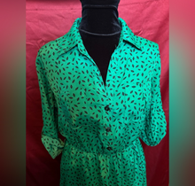 Load image into Gallery viewer, Level Eight Green Geometric Dress
