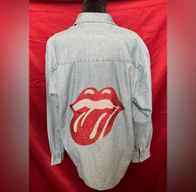 Load image into Gallery viewer, INFINITY FASHIONS Light Denim Button Down Shirt
