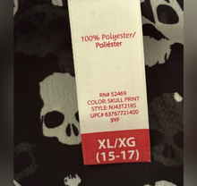 Load image into Gallery viewer, Black and White Skull Print Blouse
