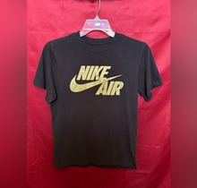 Load image into Gallery viewer, Nike Air Black T-Shirt with Gold Logo
