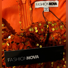 Load image into Gallery viewer, Fashion Nova Orange Glamorous Jumpsuit
