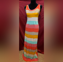 Load image into Gallery viewer, Colorful Striped Maxi Dress
