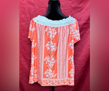 Load image into Gallery viewer, Orange Floral Women's Top
