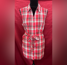 Load image into Gallery viewer, White Stag Red Plaid Button Down Shirt
