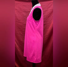Load image into Gallery viewer, Pink Sleeveless Dress with White Trim
