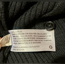 Load image into Gallery viewer, Black Ribbed Juniors Sweater
