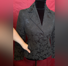 Load image into Gallery viewer, Elegant Black Floral Women's Jacket
