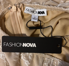 Load image into Gallery viewer, Fashion Nova Cream Chemise with Delicate Detailing
