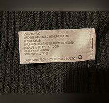Load image into Gallery viewer, Black Ribbed Juniors Sweater
