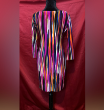 Load image into Gallery viewer, Snap Colorful Striped Dress
