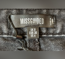 Load image into Gallery viewer, Distressed Black Wide-Leg Jeans
