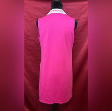 Load image into Gallery viewer, Pink Sleeveless Dress with White Trim
