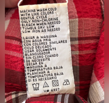 Load image into Gallery viewer, White Stag Red Plaid Button Down Shirt
