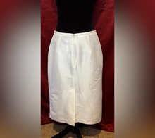 Load image into Gallery viewer, White Knee-Length Pencil Skirt for Cocktail events
