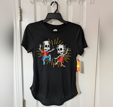 Load image into Gallery viewer, NWT Black Simpsons Halloween graphic t shirt size S (women)
