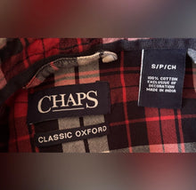 Load image into Gallery viewer, Chaps Men's Red Plaid Shirt
