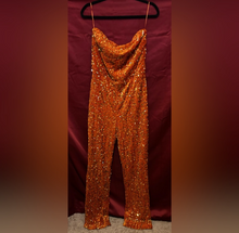 Load image into Gallery viewer, Fashion Nova Orange Glamorous Jumpsuit
