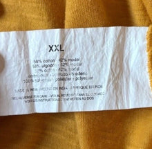 Load image into Gallery viewer, Gloria Vanderbilt Mustard Embroidered Blouse
