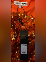 Load image into Gallery viewer, Fashion Nova Orange Glamorous Jumpsuit
