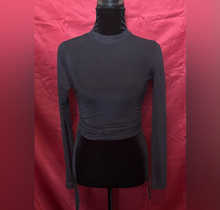 Load image into Gallery viewer, Mesh Elegant Black Long Sleeve Women’s Top
