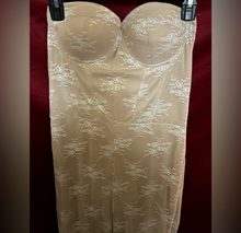 Load image into Gallery viewer, Fashion Nova Cream Chemise with Delicate Detailing
