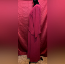 Load image into Gallery viewer, Byer California Red Asymmetrical Tiered Gown with Bell Sleeves
