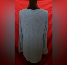 Load image into Gallery viewer, Earth Yoga Blue Floral Long Sleeve Top
