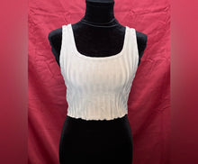 Load image into Gallery viewer, White Ribbed Tank Top
