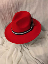 Load image into Gallery viewer, NEW Red/Blk Fedora
