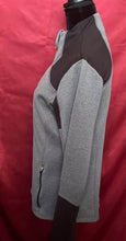 Load image into Gallery viewer, VOGO Athletica Gray and Black Contrast Active Zip Jacket
