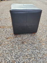 Load image into Gallery viewer, Square Faux Leather Ottoman
